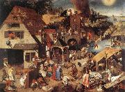 BRUEGHEL, Pieter the Younger Proverbs fd china oil painting reproduction